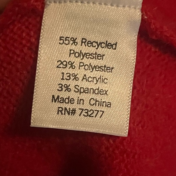 Croft & Barrow Fair Isle Sweater Red Size Petite Medium - Picture 7 of 7